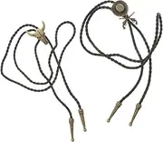 [LIFKOME] Fashionable Vintage Bolo Tie Necklaces for Men Men's Western Necktie Accessories Bolo Necklace Chain
