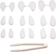 Invisible Nasal Filter Ultra-Breathable Nasal Filters Nasal Filters Nose Plugs for Smells with Mini-HEPA Filters Air Filtration from Pollen Dust Smoke Small + Medium + Large Narrow Shape QIUNI