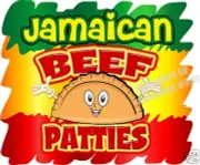 Jamaican Beef Patties Decal 14" Food Truck Restaurant Concession Van Vinyl Menu
