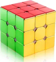 D-Fantix Magnetic Mirror Reflective Speed Cube 3X3X3, Cyclone Boys Original Stic