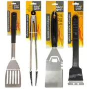 Barbecue BBQ Bar-B Cook and Clean Kit - Tong Mate Cleaning Scraper Spatula
