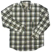 Filson Feather Cloth Shirt 11010761 White Tan Khaki Navy Blue Check Light CC