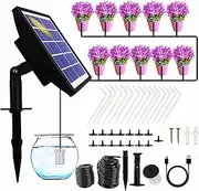 Solar Automatic Watering System IP67 Solar Drip Irrigation Kit Anti Siphoning for Potted Plants