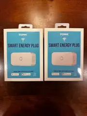 2 Tork Smart Energy Wi-Fi Indoor Energy Monitoring Plug Alexa & Google Assistant