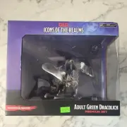Adult Green Dracolich - Boneyard D&D Icons of Realms Gargantuan | WizKids Mini