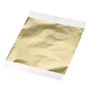 Foil Sheet, Light Golden Leaf Papers, 5.3 x 5.1inch for Art Decoration, 100pcs