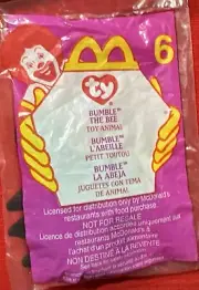 TY Teenie Beanie Babies McDonalds BUMBLE THE BEE #6