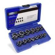 13 Pieces Impact Bolt & Nut Remover Set, Stripped Bolt Extractor Set, Cr-Mo E...