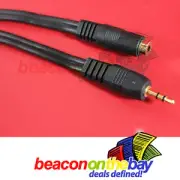 1.8m 3m 5m 10m 3.5mm Stereo Audio Extension Cable AUX Headphones Male to Female