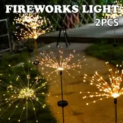 2pcs Solar Garden Lamps 150 LED Solar Firework Lights Lamp Outdoor Garden WaRtj