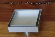 Square stainless steel tile insert floor waste grate shower drain 100mmx100mm