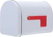 Zerodeko Small Metal Mailbox Tinplate Present Box for Boys and Girls Home Office Decorative Storage Signal Flags