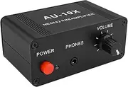 DC 9-19V Portable Stereo Audio preamplifier, Headphone Amplifier with 3.5mm Input to 3.5mm Output