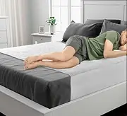 Lynmark Washable Bed Protector/Pad with Tucks - Kingsize | quality waterproof Sheet is OekoTex Certified & Best Used for Incontinence & bed wetting|Waterproof mattress cover & Absorbency is 3 Litres |