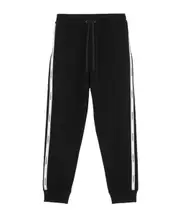 logo-tape track pants M Black