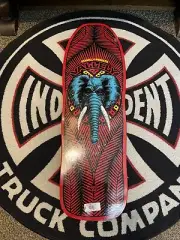 Powell Peralta Mike Vallely Elephant Skateboard Deck - Red - sealed