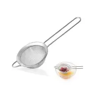 Fine Mesh Strainers for Kitchen, Stainless Steel Metal Hand Small Mini Sieve