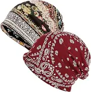 [Liutufy] Chemo Headwear Caps Stretch Turban Hats