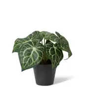 E Style 24cm Anthurium Artificial Potted Plant Fake/Faux Home Room Decor