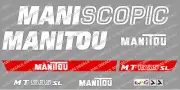 MANITOU MT1335SL MANISCOPIC DECALS STICKER SET