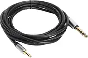 TOYANDONA 1.5m Audio Cable 3.5 to 6.5mm Male to Male Headphone Extension for Sound Systems