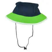 Blue Green Sun Bucket Crusher Fisherman Hat Blank Outdoors One Size Two Tone