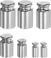 uxcell 7pcs Gram Calibration Weight 5g 20g 50g 100g 200g M1 Precision Chrome Plated Steel for Digital Balance Scales