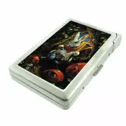 White Rabbit Em1 Cigarette Case with Built in Lighter Metal Wallet