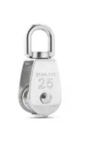 Stainless Steel 304 Block Single Sheave swivel Eye 50mm