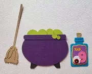 Hocus Pocus Cauldron Set. Scrapbook, Card Making Paper Piecing