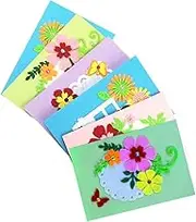 OFFSCH 6Pcs DIY Greeting Cards Making Kit Non Woven Craft Material for Hands Learning for Home School and Party Activities Inspires Creativity and Imagination