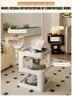 Modern Living Room Side Table Bedside Storage Shelf for Small Apartments