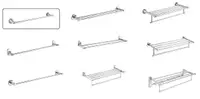 在飛比找Yahoo奇摩購物中心優惠-【 麗室衛浴】多款不鏽鋼毛巾桿/置衣架 LS-S7001