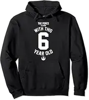 [STAR WARS] Force Is Strong With This 6 Year Old Rebel Logo Pullover Hoodie