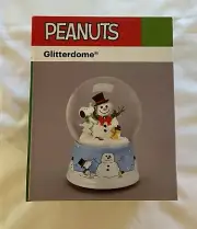 Peanuts Snoopy Glitterdome Christmas Musical Waterglobe Snow Globe