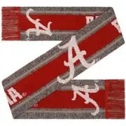 FOCO NCAA Alabama Crimson Tide Gray Big Logo Scarf appr. 66" Long