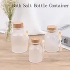 Plastic Empty Bath Salt Bottle Cream Cosmetic Jar Cork Jar Container Cork Spoon;