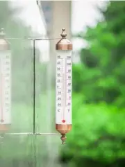 Outdoor Window Thermometer, 10 Inch outside Tube Thermometer Bronze Mount NEW
