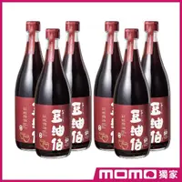 在飛比找momo購物網優惠-【豆油伯】缸底醬油增量升級版6瓶組(缸底醬油680ml*6瓶