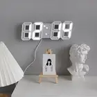 Adjustable Brightness Snooze USB Temperature Wall Clock Package Content