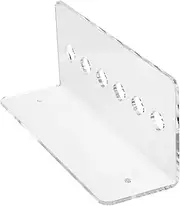 OFFIGAM Clear Acrylic Scissor Holder Rack Slot Wall Mounted Shear Organizer for Hairdressers Durable Stylish Design Neat Storage for Hair Cutting Tools