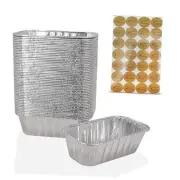 Aluminum Mini Loaf Pans (Pack) Disposable Small Foil Loaf Baking 50 No Lids