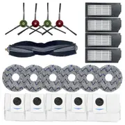For Deebot X1 TURBO/OMNI Robot Vacuum Cleaner Main Side Brush HEPA Filters Dust Bags Mop Pads Replacement Parts