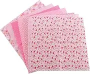 Fat Quarter Cotton Quilting Fabric, Cotton Craft Fabric Bundle Fat Squares Sheets Printed Floral Sewing Supplies for Sewing DIY(9.8x9.8) Fabric Fat