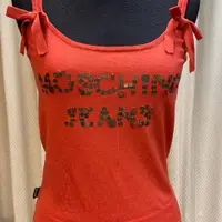 在飛比找PopChill優惠-[二手] Moschino jeans很美的紅色針織背心