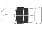 Rvinyl Window Tint Kit Fits Suzuki Sidekick 1991-1998 (4 Door)