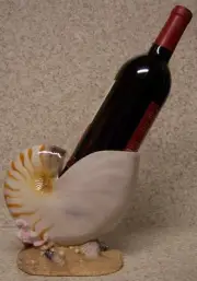 Wine Bottle Holder and/or Decorative Sculpture Seashell NEW
