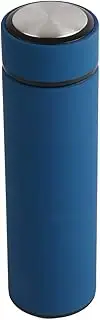 NDNCZDHC 500ml Stainless Steel Water Coffee Flask, Insulated Cup with Inside Tea Strainer, Portable Tea Cup for Daily Work Travel (Navy Blue)