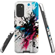 For Samsung Galaxy S20 Tough Protective Cover, Dark Splatter