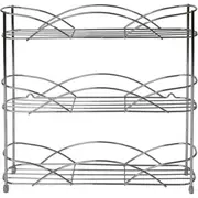 The Kitchen Galleria Counter Top Spice/Season Storage Rack 32.5x33.5cm Chrome